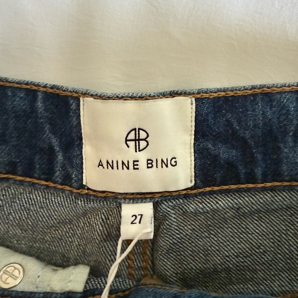 NWT Anine Bing Rick Jean Azure Blue - Picture 7 of 11
